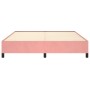 Estructura de cama de terciopelo rosa 160x200 cm de vidaXL, Camas y somieres - Ref: Foro24-347335, Precio: 143,63 €, Descuent...