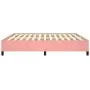 Bettgestell aus rosafarbenem Samt, 160 x 200 cm von vidaXL, Betten und Lattenroste - Ref: Foro24-347335, Preis: 124,82 €, Rab...