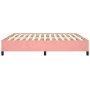 Estructura de cama de terciopelo rosa 160x200 cm de vidaXL, Camas y somieres - Ref: Foro24-347335, Precio: 143,63 €, Descuent...