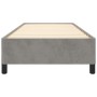 Estructura de cama de terciopelo gris claro 100x200 cm de vidaXL, Camas y somieres - Ref: Foro24-347306, Precio: 77,49 €, Des...