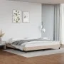 Estructura de cama de cuero sintético capuchino 200x200 cm de vidaXL, Camas y somieres - Ref: Foro24-346927, Precio: 122,60 €...