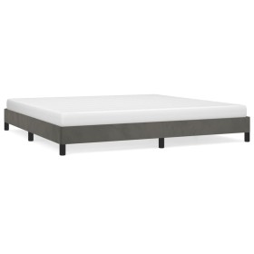 Dark gray velvet bed frame 180x200 cm by vidaXL, Beds and slatted bases - Ref: Foro24-346995, Price: 117,33 €, Discount: %