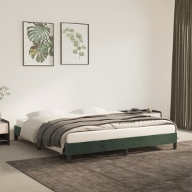 Green velvet bed frame 180x200 cm by vidaXL, Beds and slatted bases - Ref: Foro24-346991, Price: 112,87 €, Discount: %