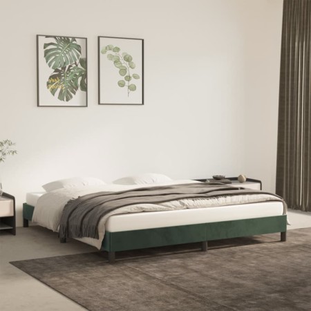 Bettgestell aus grünem Samt, 180 x 200 cm von vidaXL, Betten und Lattenroste - Ref: Foro24-346991, Preis: 112,87 €, Rabatt: %