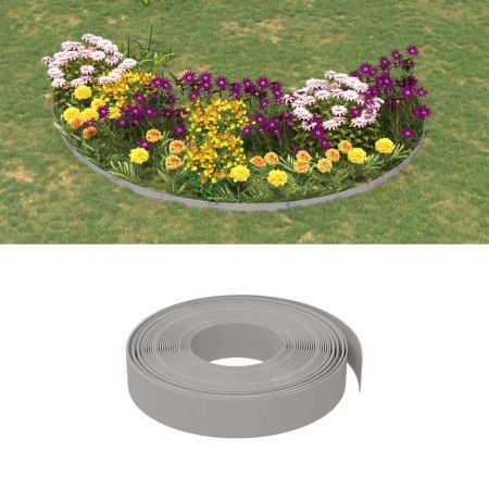 Borduras de jardín 5 uds polietileno gris 10 m 10 cm by vidaXL, Garden edging and edging - Ref: Foro24-3155431, Price: 73,62 ...
