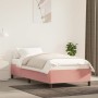 Estructura de cama de terciopelo rosa 100x200 cm de vidaXL, Camas y somieres - Ref: Foro24-347311, Precio: 83,33 €, Descuento: %