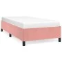 Pink velvet bed frame 100x200 cm by vidaXL, Beds and slatted bases - Ref: Foro24-347311, Price: 82,29 €, Discount: %