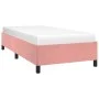Pink velvet bed frame 100x200 cm by vidaXL, Beds and slatted bases - Ref: Foro24-347311, Price: 82,29 €, Discount: %