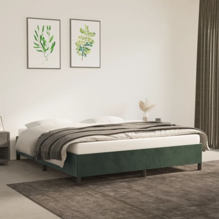 Bettgestell aus grünem Samt, 180 x 200 cm von vidaXL, Betten und Lattenroste - Ref: Foro24-347339, Preis: 157,91 €, Rabatt: %