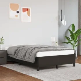Black synthetic leather bed frame 120x200 cm by vidaXL, Beds and slatted bases - Ref: Foro24-347239, Price: 100,14 €, Discoun...