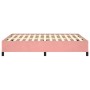 Estructura de cama de terciopelo rosa 140x200 cm de vidaXL, Camas y somieres - Ref: Foro24-347329, Precio: 111,28 €, Descuent...