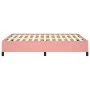 Estructura de cama de terciopelo rosa 140x200 cm de vidaXL, Camas y somieres - Ref: Foro24-347329, Precio: 118,97 €, Descuent...