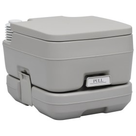 Portable camping toilet gray 10 + 10 L by vidaXL, Urinals and portable toilets - Ref: Foro24-30136, Price: 101,48 €, Discount: %