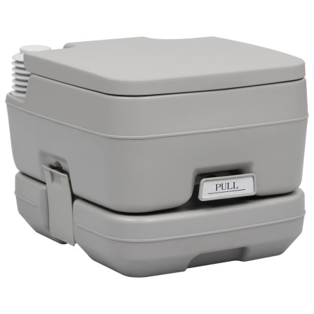 Tragbare Campingtoilette grau 10 + 10 L von vidaXL, Urinale und mobile Toiletten - Ref: Foro24-30136, Preis: 101,48 €, Rabatt: %