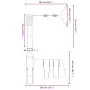 Douglasie Massivholz Spielplatz im Freien von vidaXL, Schaukeln und Spielgeräte - Ref: Foro24-3156953, Preis: 320,94 €, Rabat...
