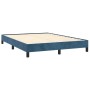 Blue velvet bed frame 140x200 cm by vidaXL, Beds and slatted bases - Ref: Foro24-346980, Price: 112,54 €, Discount: %