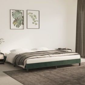 Bettgestell aus grünem Samt, 200 x 200 cm von vidaXL, Betten und Lattenroste - Ref: Foro24-346997, Preis: 107,91 €, Rabatt: %