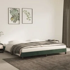 Green velvet bed frame 200x200 cm by vidaXL, Beds and slatted bases - Ref: Foro24-346997, Price: 112,18 €, Discount: %