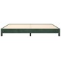 Estructura de cama de terciopelo verde 200x200 cm