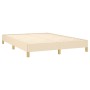 Cream fabric bed frame 160x200 cm by vidaXL, Beds and slatted bases - Ref: Foro24-346831, Price: 110,52 €, Discount: %