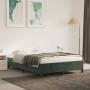 Estructura de cama de terciopelo verde 140x190 cm de vidaXL, Camas y somieres - Ref: Foro24-347321, Precio: 121,59 €, Descuen...