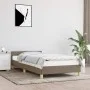 Bed frame with headboard in taupe gray fabric 90x190 cm by vidaXL, Beds and slatted bases - Ref: Foro24-347379, Price: 86,02 ...