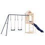 Spielplatz im Freien aus massivem Zirbenholz von vidaXL, Schaukeln und Spielgeräte - Ref: Foro24-3156964, Preis: 325,22 €, Ra...