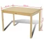 Dining table and 4 natural-color wooden chairs by vidaXL, Furniture sets for kitchens and dining rooms - Ref: Foro24-241220, ...