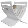 Weißer stehender Zeitschriftenständer aus Holz von vidaXL, Zeitschriftenständer - Ref: Foro24-241219, Preis: 28,22 €, Rabatt: %