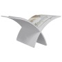 White standing wooden magazine rack by vidaXL, Magazine racks - Ref: Foro24-241219, Price: 27,67 €, Discount: %