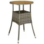 Gartentisch und Stühle 3-teilig und graue synthetische Rattankissen von vidaXL, Gartensets - Ref: Foro24-3187434, Preis: 180,...