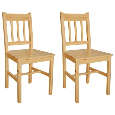 Sillas de comedor 2 unidades madera de pino de vidaXL, Sillas de comedor - Ref: Foro24-241514, Precio: 133,09 €, Descuento: %