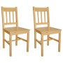 Sillas de comedor 2 unidades madera de pino de vidaXL, Sillas de comedor - Ref: Foro24-241514, Precio: 133,09 €, Descuento: %