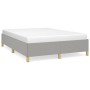 Light gray fabric bed frame 140x200 cm by vidaXL, Beds and slatted bases - Ref: Foro24-347165, Price: 129,88 €, Discount: %