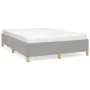 Light gray fabric bed frame 140x200 cm by vidaXL, Beds and slatted bases - Ref: Foro24-347165, Price: 127,38 €, Discount: %
