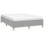 Light gray fabric bed frame 140x200 cm by vidaXL, Beds and slatted bases - Ref: Foro24-347165, Price: 127,38 €, Discount: %