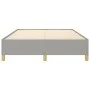 Light gray fabric bed frame 140x200 cm by vidaXL, Beds and slatted bases - Ref: Foro24-347165, Price: 127,38 €, Discount: %