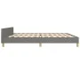 Bed frame with headboard dark gray fabric 200x200 cm by vidaXL, Beds and slatted bases - Ref: Foro24-347440, Price: 131,13 €,...