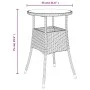 Gartentisch und Stühle 5-teilig mit grauen Polstern aus synthetischem Rattan von vidaXL, Gartensets - Ref: Foro24-3187425, Pr...