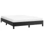 Black synthetic leather bed frame 140x190 cm by vidaXL, Beds and slatted bases - Ref: Foro24-346898, Price: 97,45 €, Discount: %