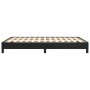 Black synthetic leather bed frame 140x190 cm by vidaXL, Beds and slatted bases - Ref: Foro24-346898, Price: 98,89 €, Discount: %