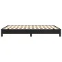Black synthetic leather bed frame 140x190 cm by vidaXL, Beds and slatted bases - Ref: Foro24-346898, Price: 97,45 €, Discount: %