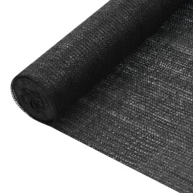 Schwarzes HDPE-Sichtschutznetz 1x10 m 75 g/m² von vidaXL, Sonnenschirme - Ref: Foro24-149317, Preis: 19,98 €, Rabatt: %