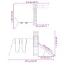 Douglas-Massivholz-Außenspielplatz von vidaXL, Schaukeln und Spielgeräte - Ref: Foro24-3156968, Preis: 494,30 €, Rabatt: %
