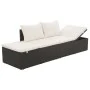 Gartenbett 195 x 60 cm, schwarzes synthetisches Rattan von vidaXL, Betten im Freien - Ref: Foro24-43953, Preis: 222,72 €, Rab...