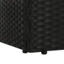 Gartenbett 195 x 60 cm, schwarzes synthetisches Rattan von vidaXL, Betten im Freien - Ref: Foro24-43953, Preis: 222,72 €, Rab...