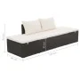 Gartenbett 195 x 60 cm, schwarzes synthetisches Rattan von vidaXL, Betten im Freien - Ref: Foro24-43953, Preis: 222,72 €, Rab...