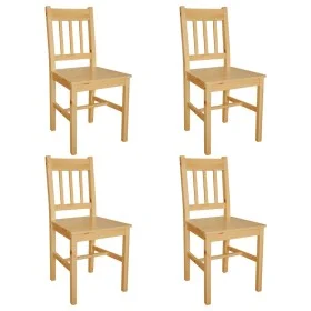 Esszimmerstühle 4 Einheiten Kiefernholz von vidaXL, Essstühle - Ref: Foro24-241515, Preis: 234,06 €, Rabatt: %