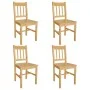 Dining chairs 4 units pine wood by vidaXL, dining chairs - Ref: Foro24-241515, Price: 234,06 €, Discount: %
