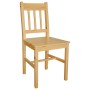 Dining chairs 4 units pine wood by vidaXL, dining chairs - Ref: Foro24-241515, Price: 239,47 €, Discount: %